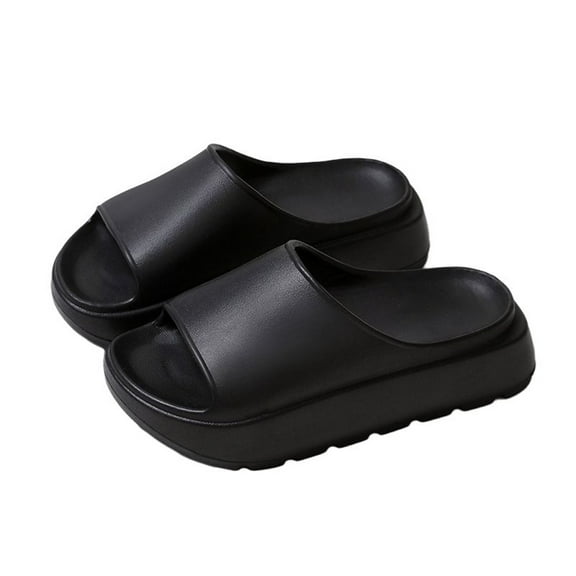 QHFBli Women's Platform Slides Sandals Ultra Comfort with Cushion Thick Sole