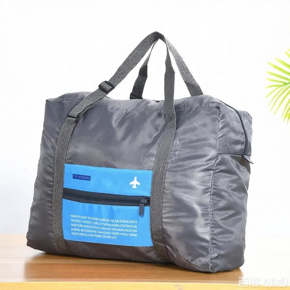 New foldable waterproof travel luggage bag, large capacity luggage storage bag, boarding luggage travel handbag, suitable for bu
