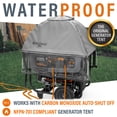 thumbnail image 5 of GenTent XL Open Frame Running Cover – Universal Kit for Extra Large Portable Generators - Flame Retardant, Waterproof Vinyl (Plus - Grey) Generator Tent, 5 of 7