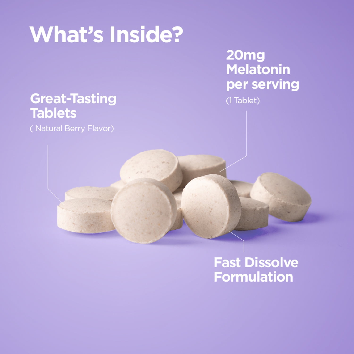 Melatonin 20mg, 120 Tablets - Natural Sleep Aid
