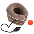 thumbnail image 2 of Cervical Collar, Inflatable Cervical Collar, Durable To Use Non-Deformation Skin-Friendly Fabric Office For Home Holiday Relaxing Plaid, 2 of 8