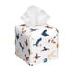 thumbnail image 1 of Balery Various Rooster Porta Pañuelos de Cuero con Estampado – Funda Moderna Cuadrada para Caja de Pañuelos, Dispensador 5x5x5'', 1 of 7