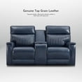 thumbnail image 5 of Triple-Power Reclining Sofa 73" Genuine Leather Power Zero Gravity Reclining Loveseat with Powered Adjustable Headrest, Powered Adjustable Lumbar,USB&USB-C Port, 5 of 6