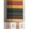 thumbnail image 3 of Vintage Sheer Curtains for Living Room Bedroom Vintage Wooden Farmhouse Striped Sheer Curtains 45 Inch Long 2 Panels Set Light Filtering Curtain Window Treatments Drapes for Dining Room, 3 of 6