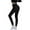 Black, variant on Efsteb High Waist Leggings for Women Tight Fitness Running Gym Sports Yoga Pants Stretch Solid Color Leggings Pants Dark Gray XXL