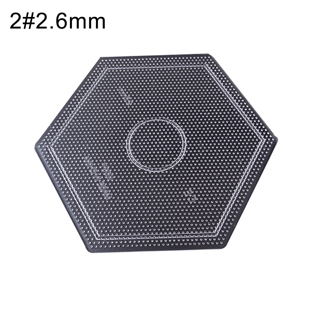 Shulemin 2.6mm Large Square Hexagon Round Fuse Beads Pegboard Kids DIY Crafts Accessory 6 Point Star - image 3 of 7
