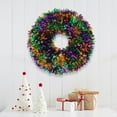 thumbnail image 4 of EWASWON Christmas Pre-lit Multicolor Christmas Wreath - Front Door Decor, Indoor Outdoor Carnival Party Ornament, Festive Xmas Gift (Battery Box Included, No Batteries), 4 of 4