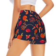 thumbnail image 4 of Picia Autumnal Forest Pattern Women's 2 in 1 Athletic Running Shorts High Waisted Workout Casual Gym Sweat Shorts with Comfy Liner Zipper Pockets-X-Large, 4 of 9