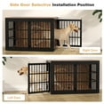 thumbnail image 4 of 47'' Heavy Duty Dog Crate Furniture with 3 Doors,Wooden Side End Table Indoor Combination Dog Cage For Small to Medium Dog Extra-Large, 4 of 9