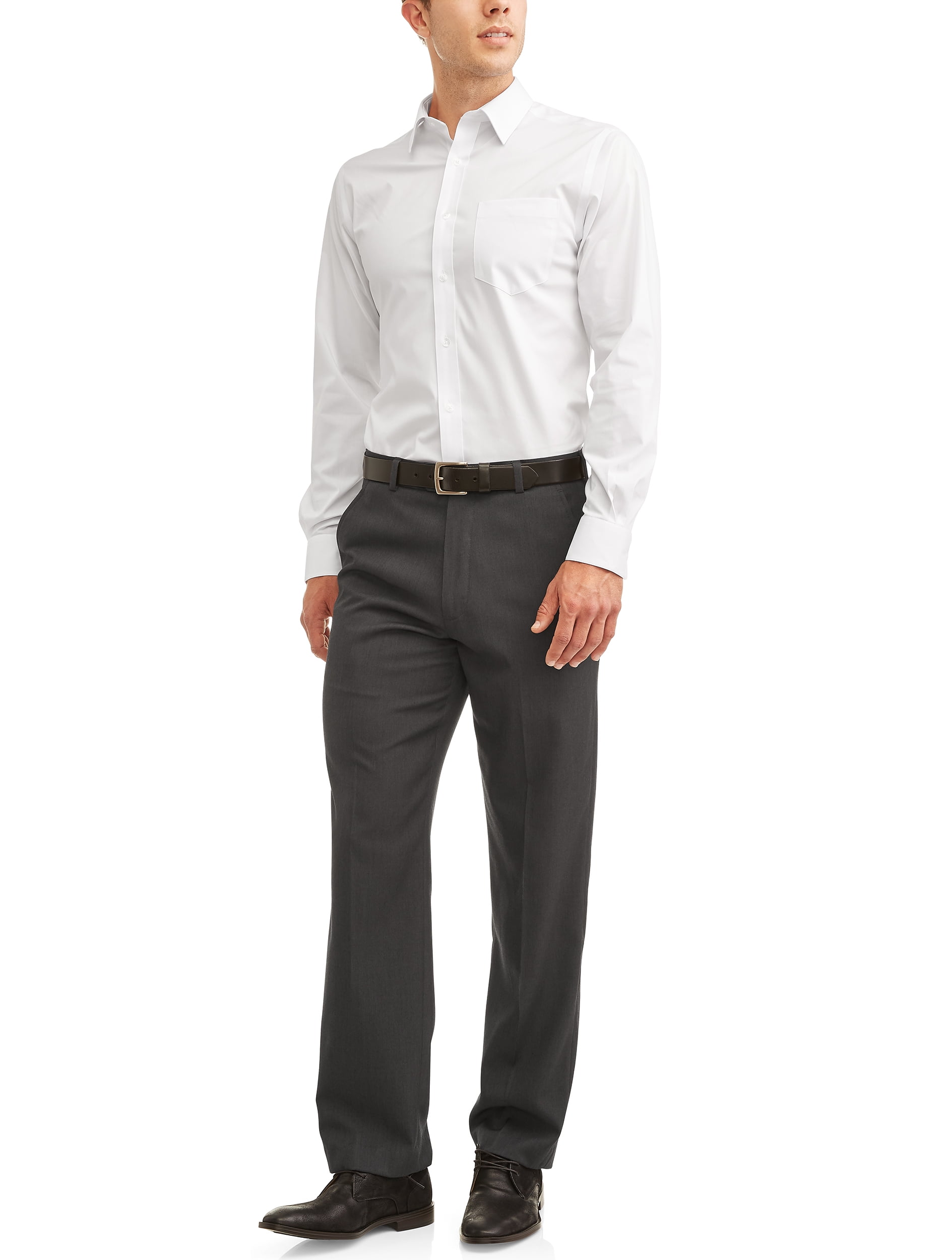 George Men's Long Sleeve Performance Dress Shirt, Up to 3XL