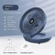 thumbnail image 4 of Household Dual-Use Kitchen Fan,3 Speed Foldable Desk Wall Mount Fan, 90 Adjustable Portable Fan for Bedroom&Kitchen,A, 4 of 4