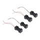 thumbnail image 1 of 4Pcs Negro 2- 4 x 1.5V AAA Caja de la Caja del Sostenedor de Bateria W Conductores de Alambre, 1 of 8