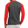 thumbnail image 3 of 3 Packs of Top Pro Men & Women Long Sleeve Baseball Raglan Tee Shirt Top (S-3XL), 3 of 4
