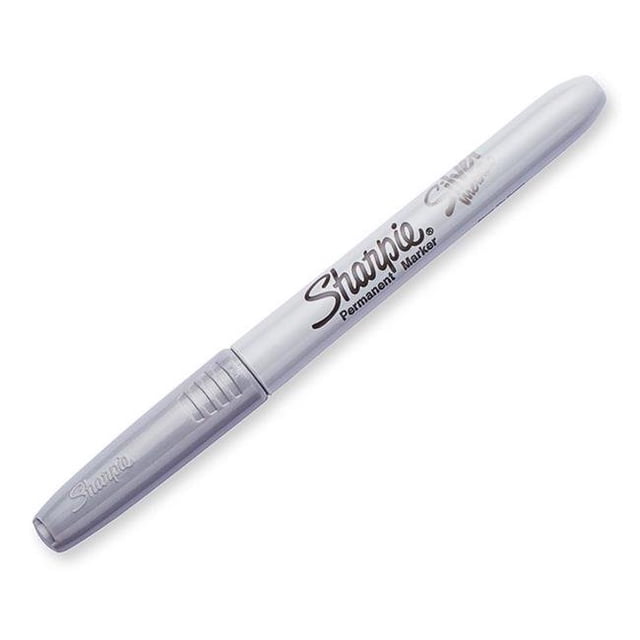 Sanford L.P. SAN39100-12 Sharpie Metallic Marker, Silver - 12 Each
