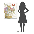 thumbnail image 4 of Global Gallery's 'Rainbow Seeds Romantic Birdcage II' By Lisa Audit Stretched Canvas Wall Art, 4 of 4