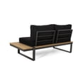 thumbnail image 7 of Dark Grey Left Arm Seater - Rust- Aluminum, Water- Fabrics, Ornamental Faux Wood With Aluminum Construction, Lining,, 7 of 7