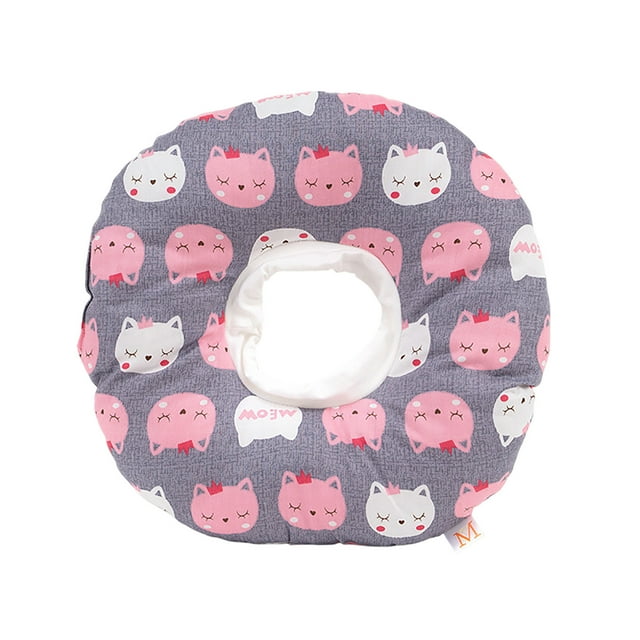 BKER Collier de Récupération Doux pour Chat Ajustable pour Arrêter de Lécher Confortable Léger pour après Mignon Chat Beignet (Chat m)