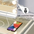 thumbnail image 5 of Fenchilin 23''x18'' Vanity Mirror with Lights Tabletop Wall Mount Tabletop Metal White, 5 of 10