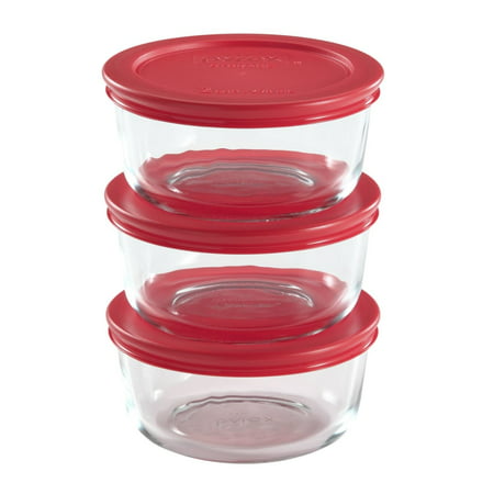 Pyrex Simply Store Round Glass Bakeware, Set of 3 (The Best Glass Tupperware)