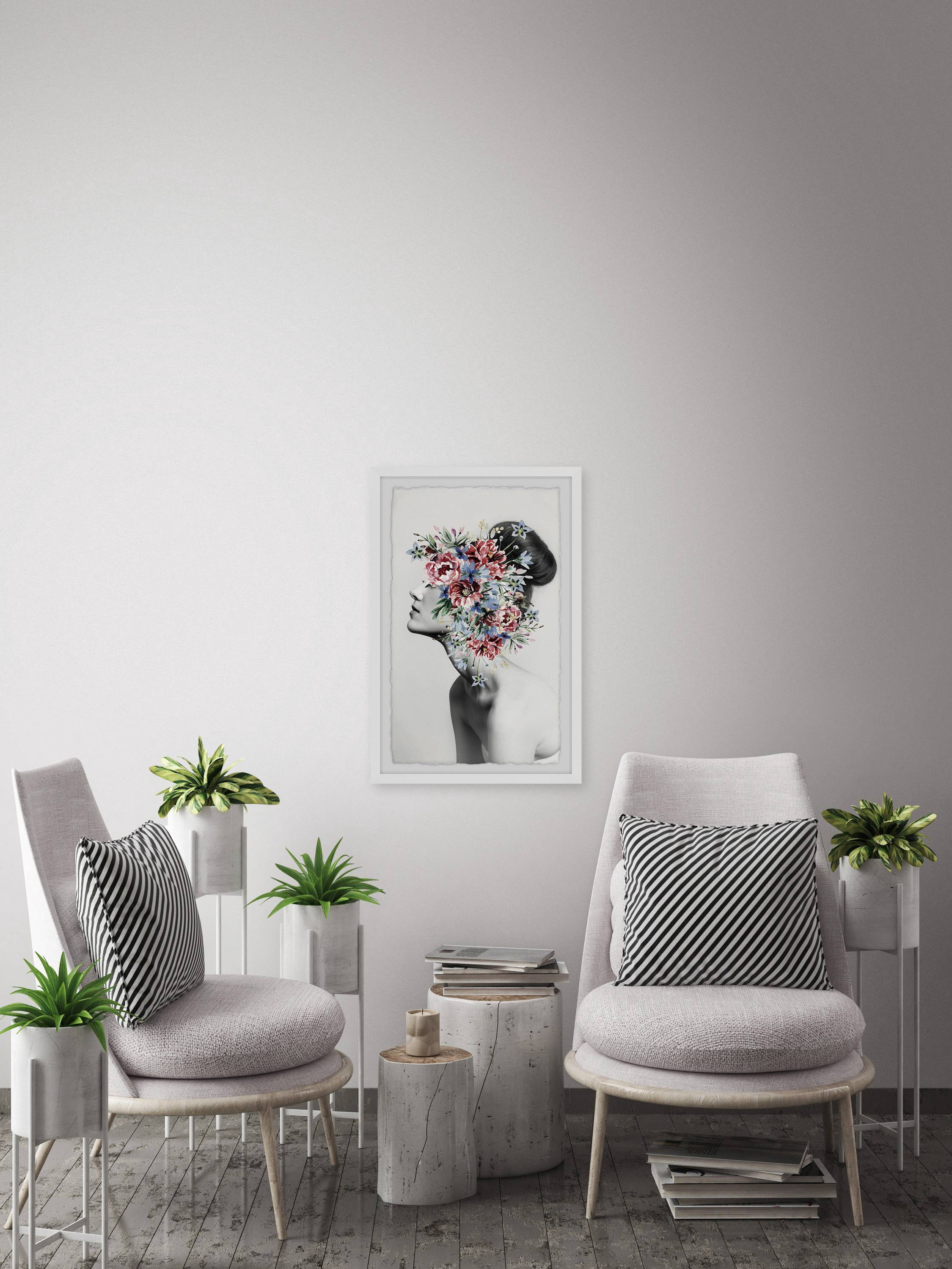 Marmont Hill Floral Thoughts Framed Wall Art, 36" x 24"