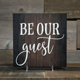 thumbnail image 5 of Be our Guest Rustic Looking Inspiration Farmhouse Wood Sign Wall Décor 12 x 12 Wood Sign B3-12120061057, 5 of 7