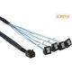 thumbnail image 2 of Cable interno de ángulo Mini Sas-4x Sata CHEPIHG conexión de 4 Sata al disco duro, 2 of 4