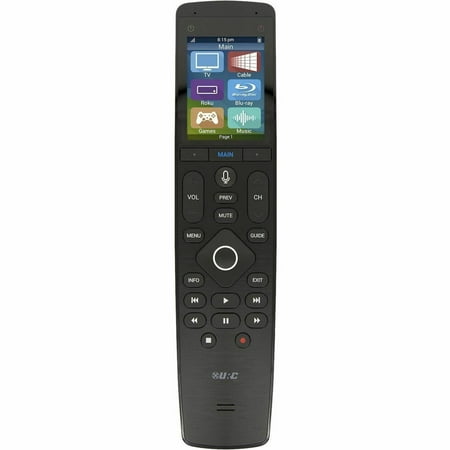 Universal Remote Control - Touch Screen Wand Remote with Microphone - Black