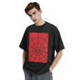 thumbnail image 4 of Spider-Man Men's Vintage Washed Drop Shoulder Short Sleeve T-Shirt, 4 of 7