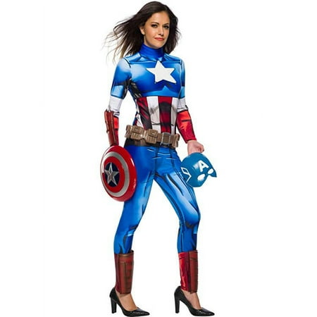 Rubie's Marvel Universe Women's Captain America Costume and Mask, Large