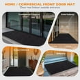 thumbnail image 7 of KOLOKO Front Door Mat Indoor Outdoor Entrance Commercial Welcome Floor Doormat Heavy Duty Dirt Trapper Entryway Rubber Fade Resistant Patio Porch Mats 3'x43', Black, 7 of 7