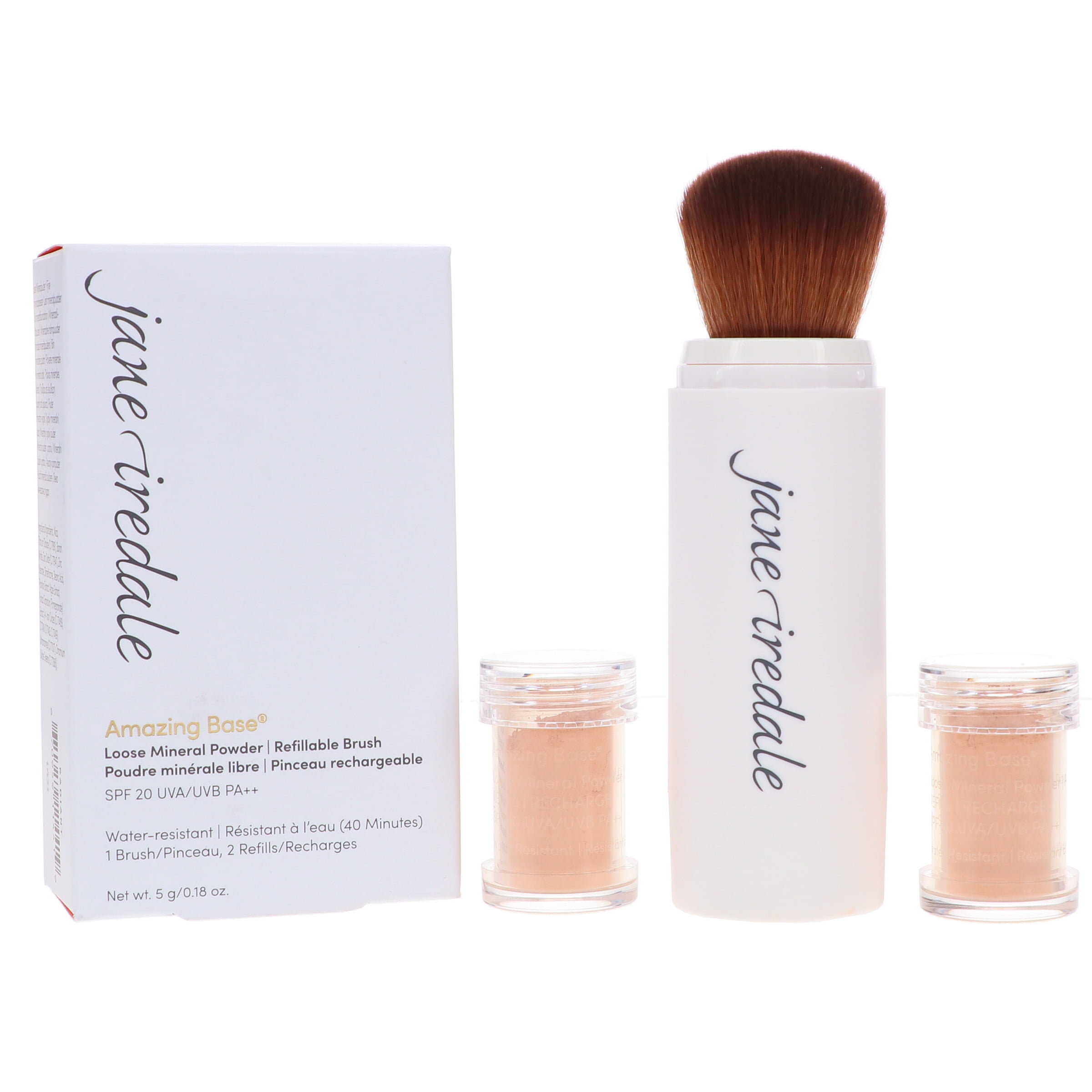 jane iredale Amazing Base Loose Mineral Powder Refillable Brush Radiant 0.18 oz