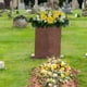 thumbnail image 5 of Matsuzay Flores de tumba de colores surtidos para lápida de cementerio, silla de flores con apariencia realista y testamento Jardín y Patio tipo+1, 5 of 6