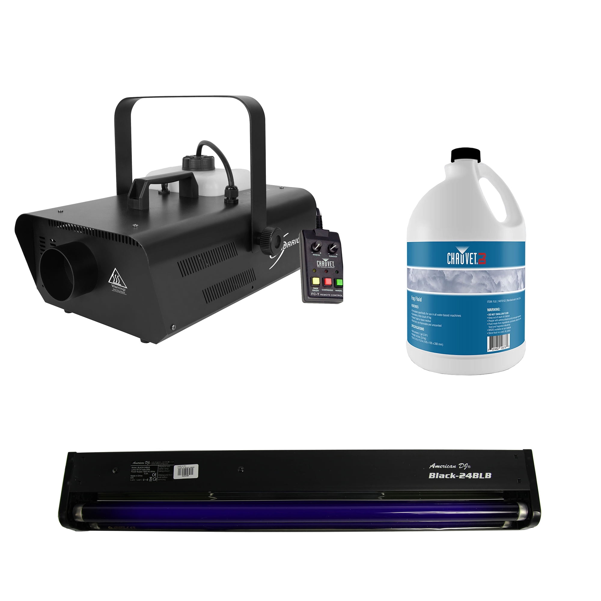 Chauvet DJ Smoke Fog Machine w/ 1 Gal. Fog Smoke Fluid with Black Light