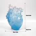 thumbnail image 4 of (Grand - Bleu Transparent) Vase Coeur Transparent, 4 of 14