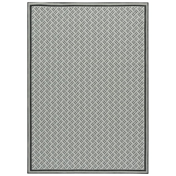 SAFAVIEH Terrace Yadira Geometric Indoor/Outdoor Area Rug, Black/White, 8' x 10'