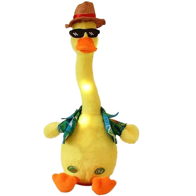 Juguete De Pato Musical Eléctrico Con 120 Canciones, Juguete De Pato De Baile De Canto Con Juguete De Pato De Peluche Luminoso Y De Grabación Para Niños Speravity FN006786-02