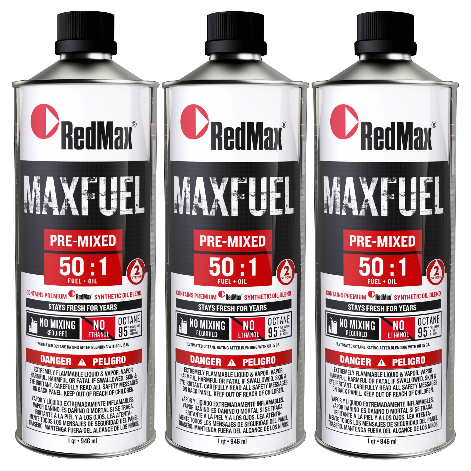 RedMax 581158801 PreMixed 501 Fuel Oil 3 Quart Pack 2Cycle Engines