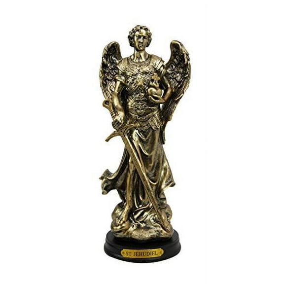 8" Tall Catholic Church Saint Archangel Jehudiel Decorative Figurine