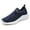 Dark Blue, variant on Women's Casual Shoes Fly Weave Sports Casual Shoes Comfortable Mesh One Foot Stirrup Light Soft Bottom Women's Shoes
