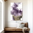 thumbnail image 2 of Elephant Stock Derive In Amethyst I Wall Art - Vertical Multi Panel Canvas - Living Room Wall Decor - Abstract Multi Panel - White And Purple Decor By Daniela Hudson - 32" x 50", 2 of 8