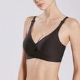 thumbnail image 2 of BangWanChi Wireless Bras for Women Support and Lift Pregnant Women's Nursing Bra Large Size Swelling Postpartum Nursing Bra Thin Without Steel Ring Nursing Bra Black L, 2 of 5