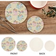 thumbnail image 4 of Pot Holders Trivets Set Pure Cotton Potholders Set, Hot Pads Set of 2, Elephant Flowers Hot Pot Trivets One 9.45 Inch and One 7 Inch Home Decor Gifts, 4 of 7