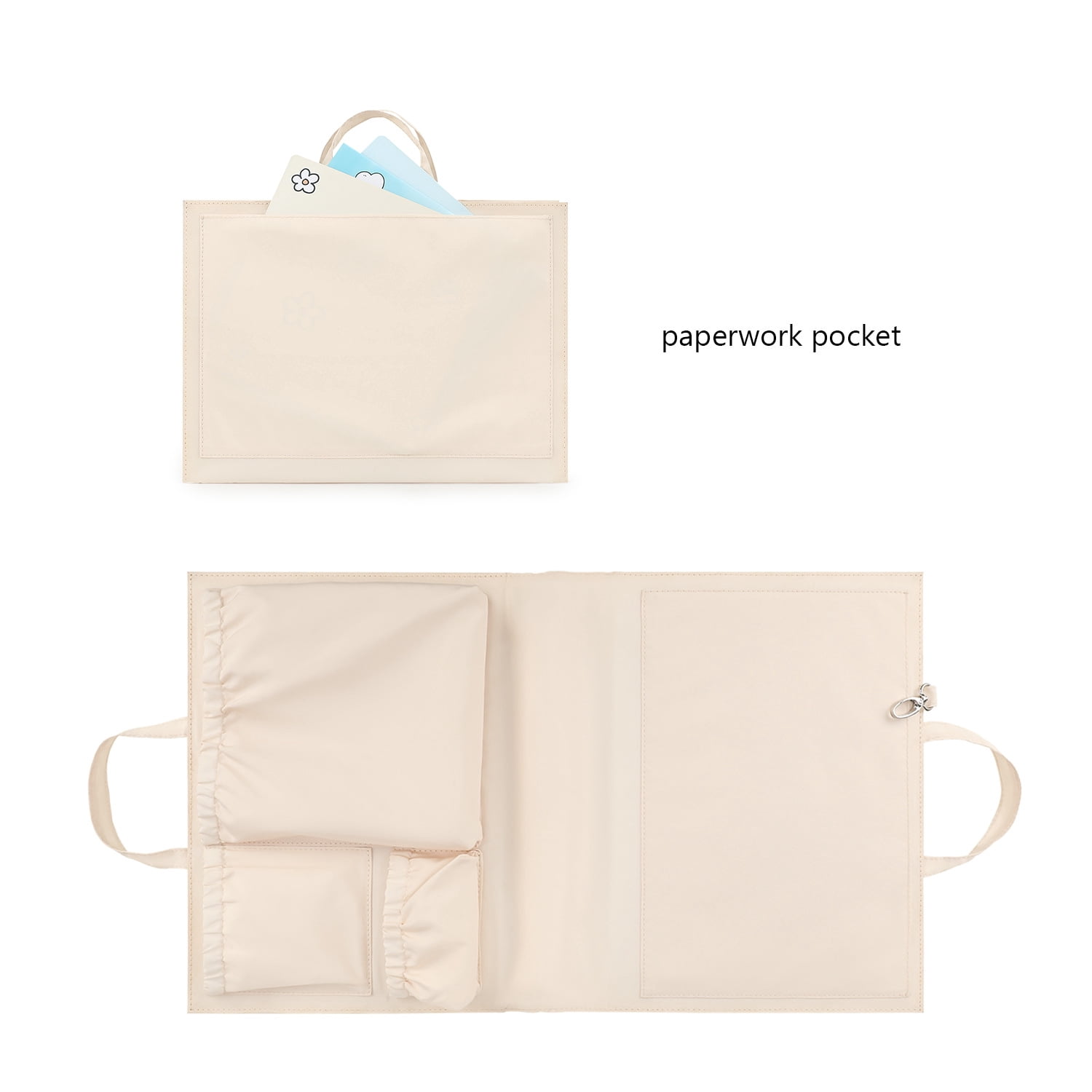 SPEKSEE Tote Bag Organizer Insert - Multi-Pocket Storage for Maternity and Baby Items, Convertible Diaper Bag