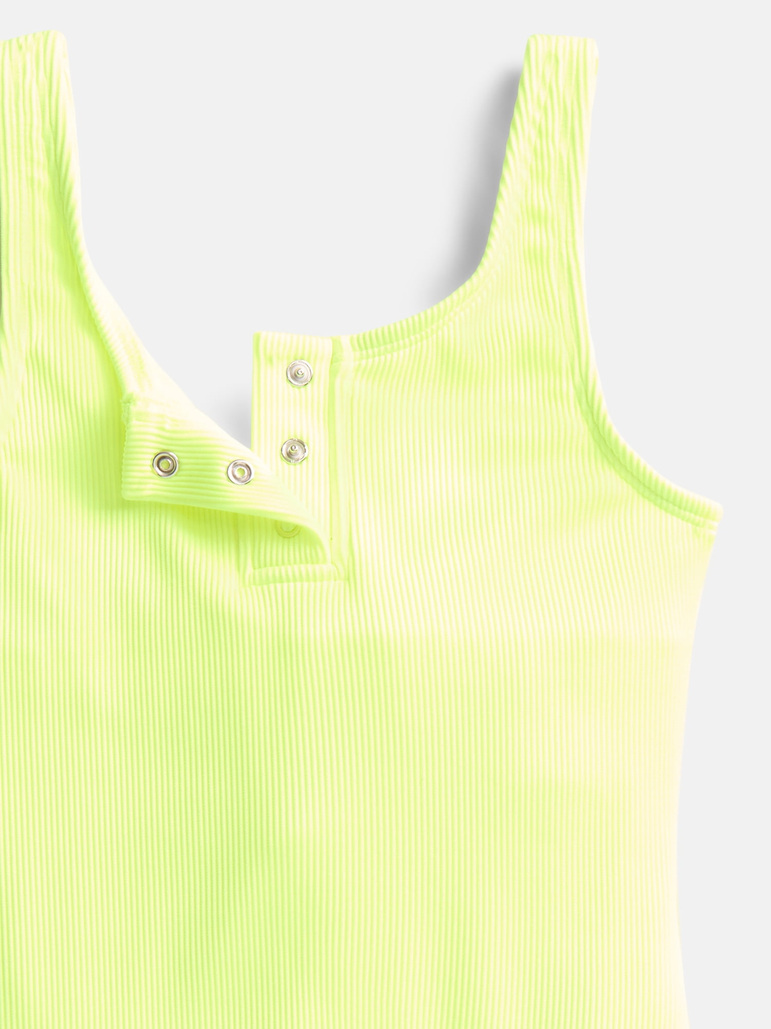 Weekend Academy Girls Henley Rib One Piece Swimsuit, Sizes 4-18