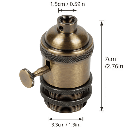 

XUQIANG Ascelina Vintage Lamp Base Industrial E27 Socket Villages Holder Lighting Rustic Chandelier Accessories Screw Bulb Pendant Light