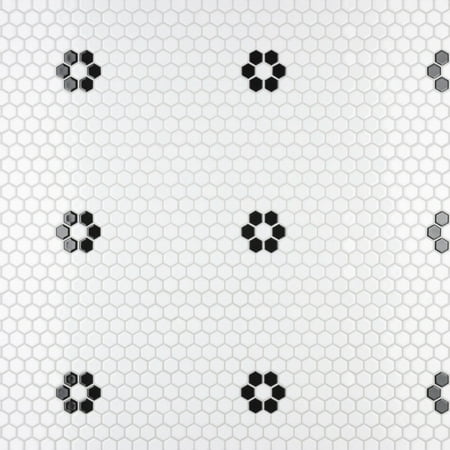 Merola Tile Fxlm1hg Metro - Glossy White Flower
