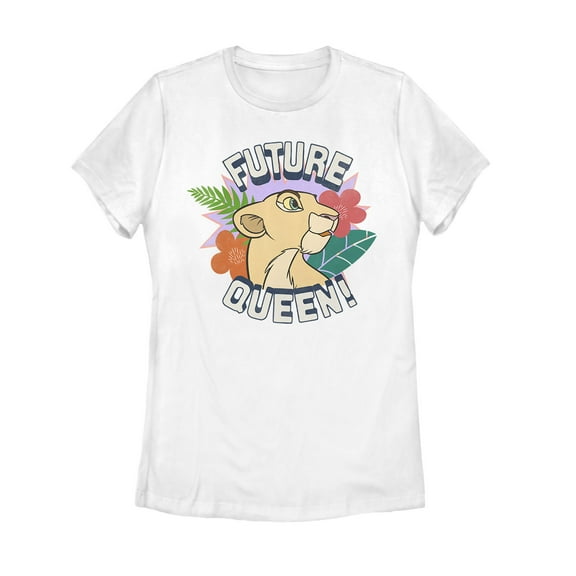 Women's Lion King Nala Future Queen Graphic Tee White X Large