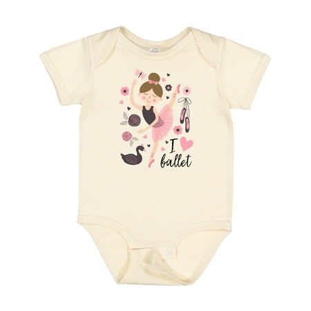 

Inktastic Ballerina I Love Ballet Dance Gift Baby Girl Bodysuit