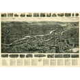 thumbnail image 2 of Bailey 32x23 White Modern Wood Framed Museum Art Print Titled - Ansonia Connecticut - Bailey 1921, 2 of 4