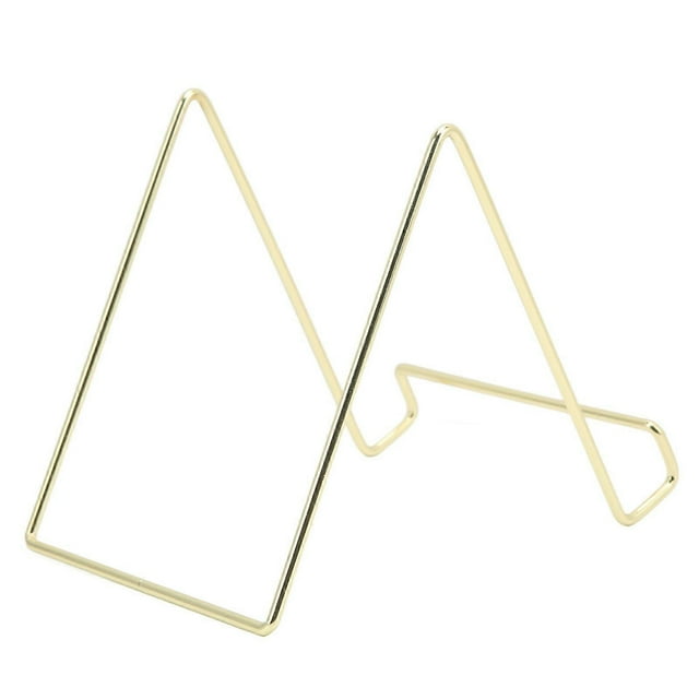 3Pcs Plate Stand Multifunction Durable Metal Stable Wide Application Simple Design Book Stand for Photo Book Magazine